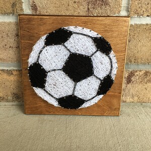 Custom Made to Order Soccer String Art Board