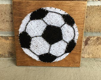Custom Made to Order Soccer String Art Board