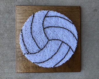 Custom Made to Order Volleyball String Art Board