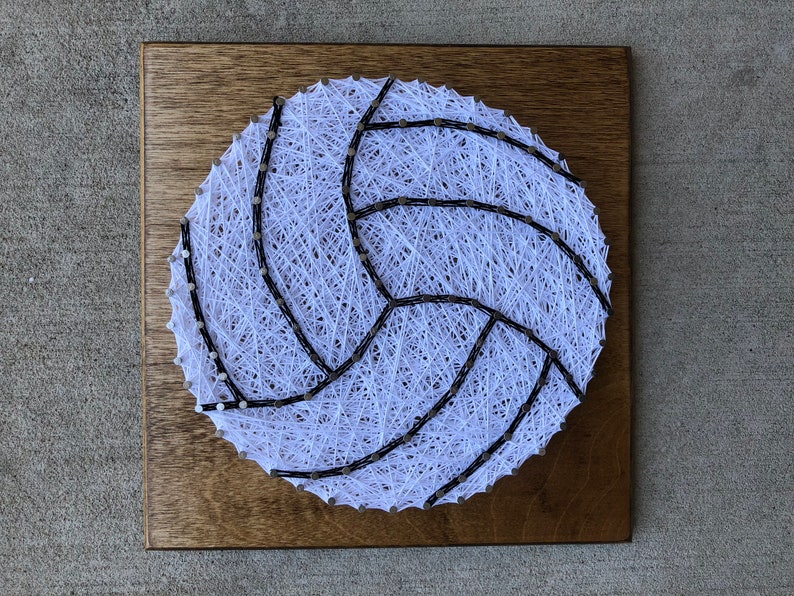 Custom Made to Order Volleyball String Art Board Etsy