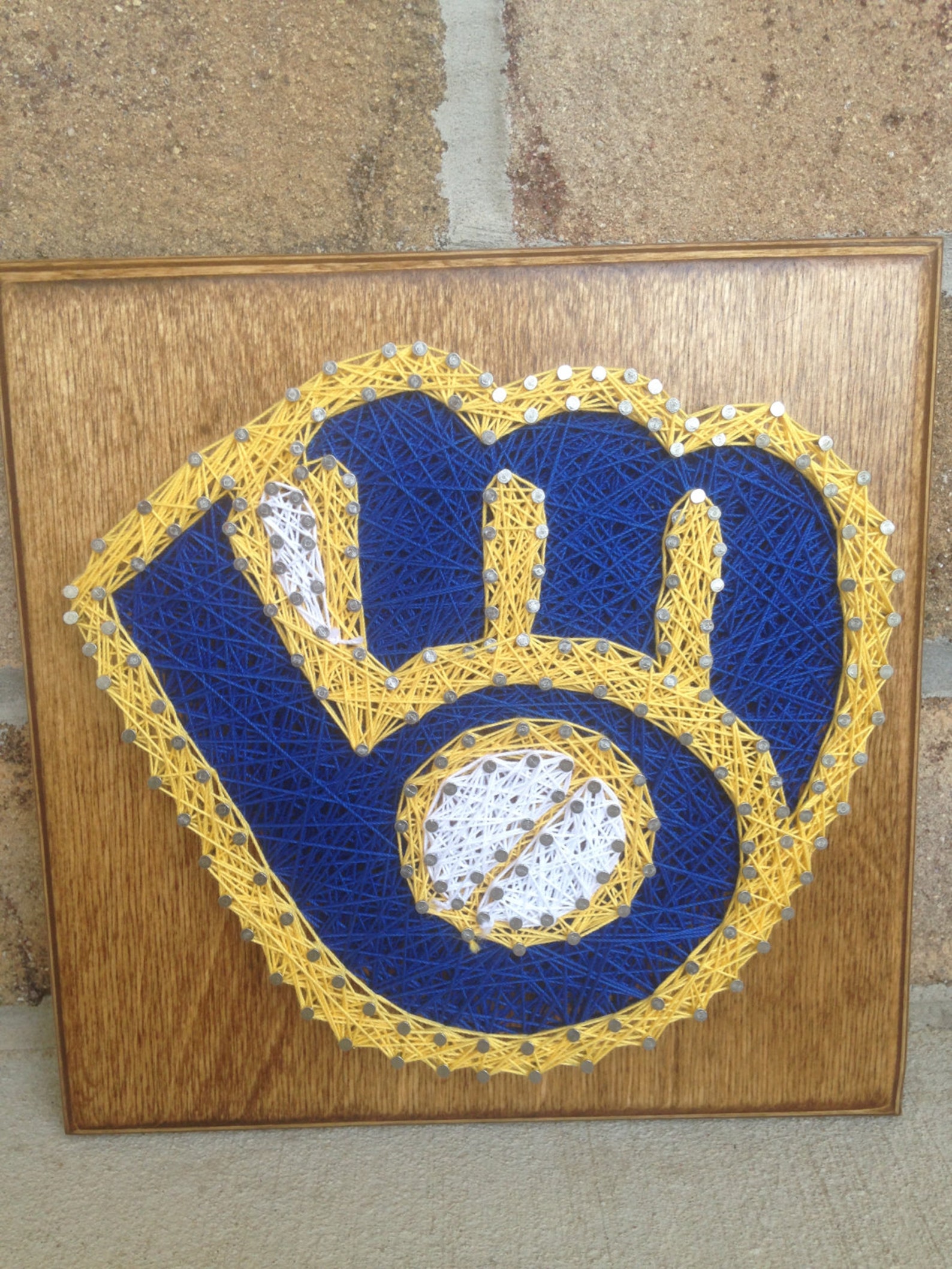 Custom Made to Order Milwaukee Brewers String Art Etsy