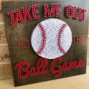 Custom Made to Order Take Me Out to the Ball Game Baseball Softball