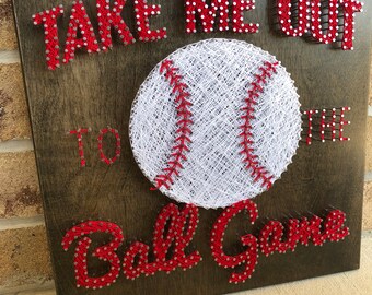 Custom Made to Order Take Me Out to the Ball Game Baseball Softball