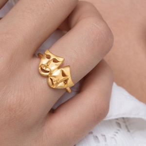 Mask Ring , 925 Sterling Silver