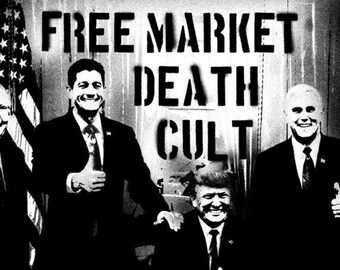 Free Market Death Cult sticker