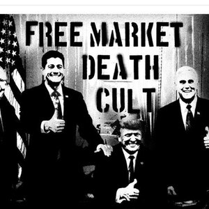 Free Market Death Cult sticker