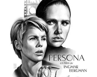 PERSONA-poster | Persona (1966) | Ingmar Bergman | Alternatieve filmposter | Kunstafdruk | Klassieke filmposter | Zweden | Moderne woondecoratie