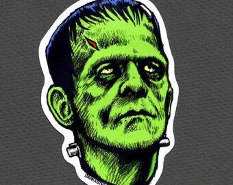 Frankenstein sticker | Etsy