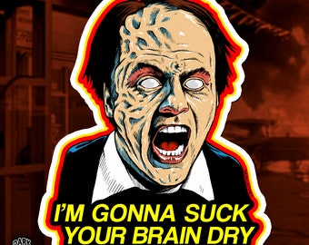 Scanners Revok Sticker: Cronenberg 80s Horror Movie