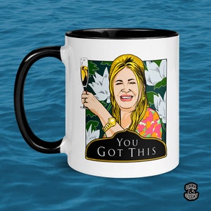 White Lotus Mug, Jennifer Coolidge, Tanya McQuoid, You Got This, Funny, Inspirational, Dark Comedy