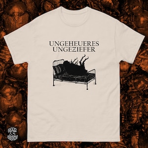 KAFKA METAMORPHOSIS SHIRT | Franz Kafka, Die Verwandlung, Classic Books, Classic Literature, Famous Authors, Ungeziefer, Gregor Samsa