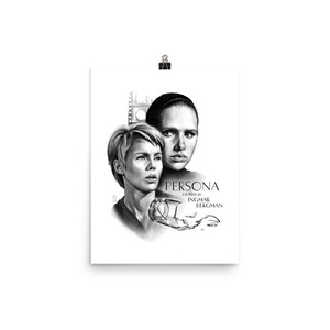 Cartel de PERSONA / Persona (1966) / Ingmar Bergman / Cartel de película alternativa / Impresión de arte / Cartel de película clásica / Suecia / Decoración moderna del hogar imagen 3