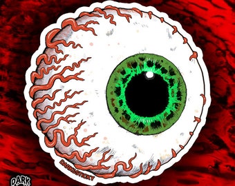 Eyeball Sticker - Bloodshot veiny eyeball