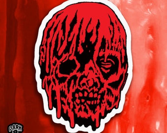 MST3K Incredible Melting Man -red slime sticker (Made to order)