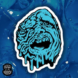 Street Trash sticker - Melting Man Blue Slime (Made to order)
