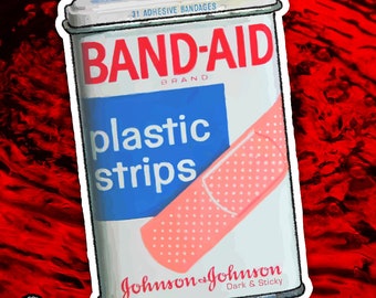 BAND AID Retro sticker | 1970's, 1980's, 1990's Nostalgia | Vintage packaging | Old school design