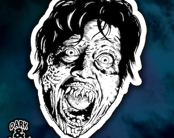 Demons Horror movie sticker- Italo horror- Black & White