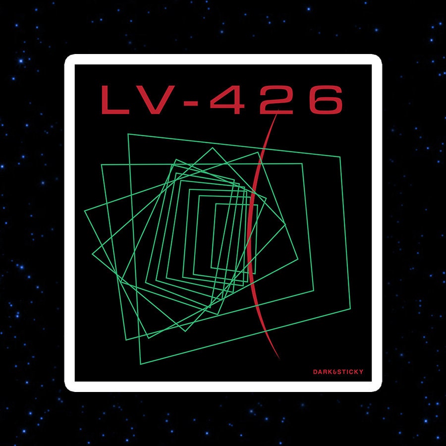 Alien - LV-426 - Cyberpunk scifi movie sticker (Made to order)