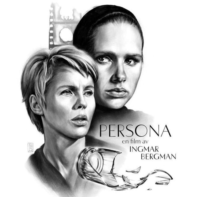Cartel de PERSONA / Persona (1966) / Ingmar Bergman / Cartel de película alternativa / Impresión de arte / Cartel de película clásica / Suecia / Decoración moderna del hogar imagen 1