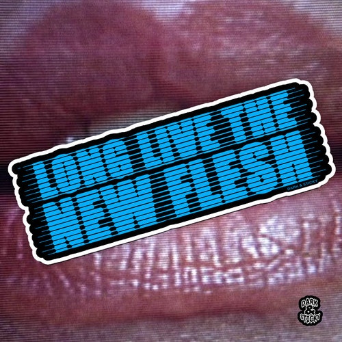 Videodrome-sticker: leve het nieuwe vlees, David Cronenberg-cultfilm