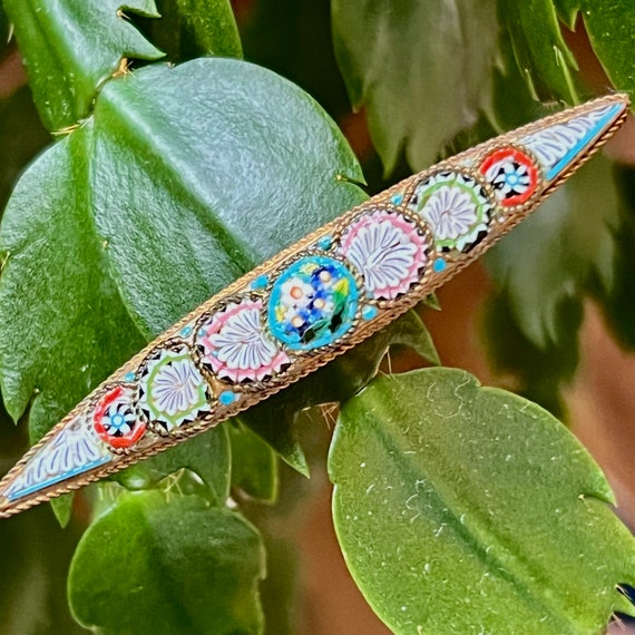Vtg 1910 micro mosaic - Gem