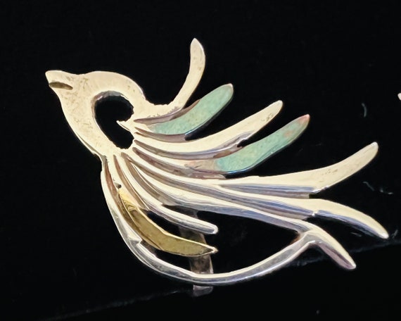 Mexican Earrings- Modernist Dove- Picasso Style-1… - image 9