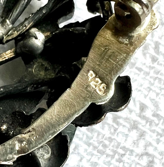 Victorian Revival Pin/Pendant (1970s, 2.10")-Sent… - image 7