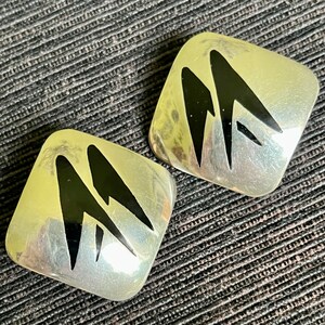 Mexican Retro-Modernist Earrings (1980s, Taxco) Bold Look 1.60”