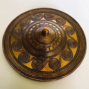 Norse-Viking Cloak Pin- Archeological Copy 1200AD Norwegian Bronze- (1970s) 2.5” Evang, Toten