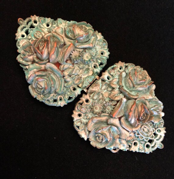 1930s Celluloid Buckle 4.50"-Signed