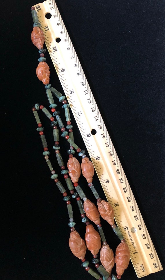 Chinese Hediao Beads-Monkey King and Natural Jade… - image 7