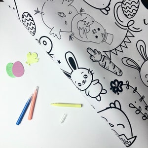 Table Length Giant Colouring Sheet - Easter