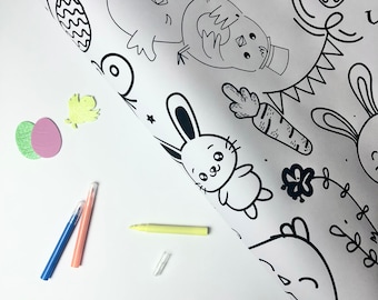 Table Length Giant Colouring Sheet - Easter