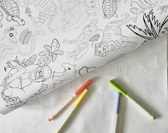 Table Length Giant Colouring Sheet | Jungle Animals
