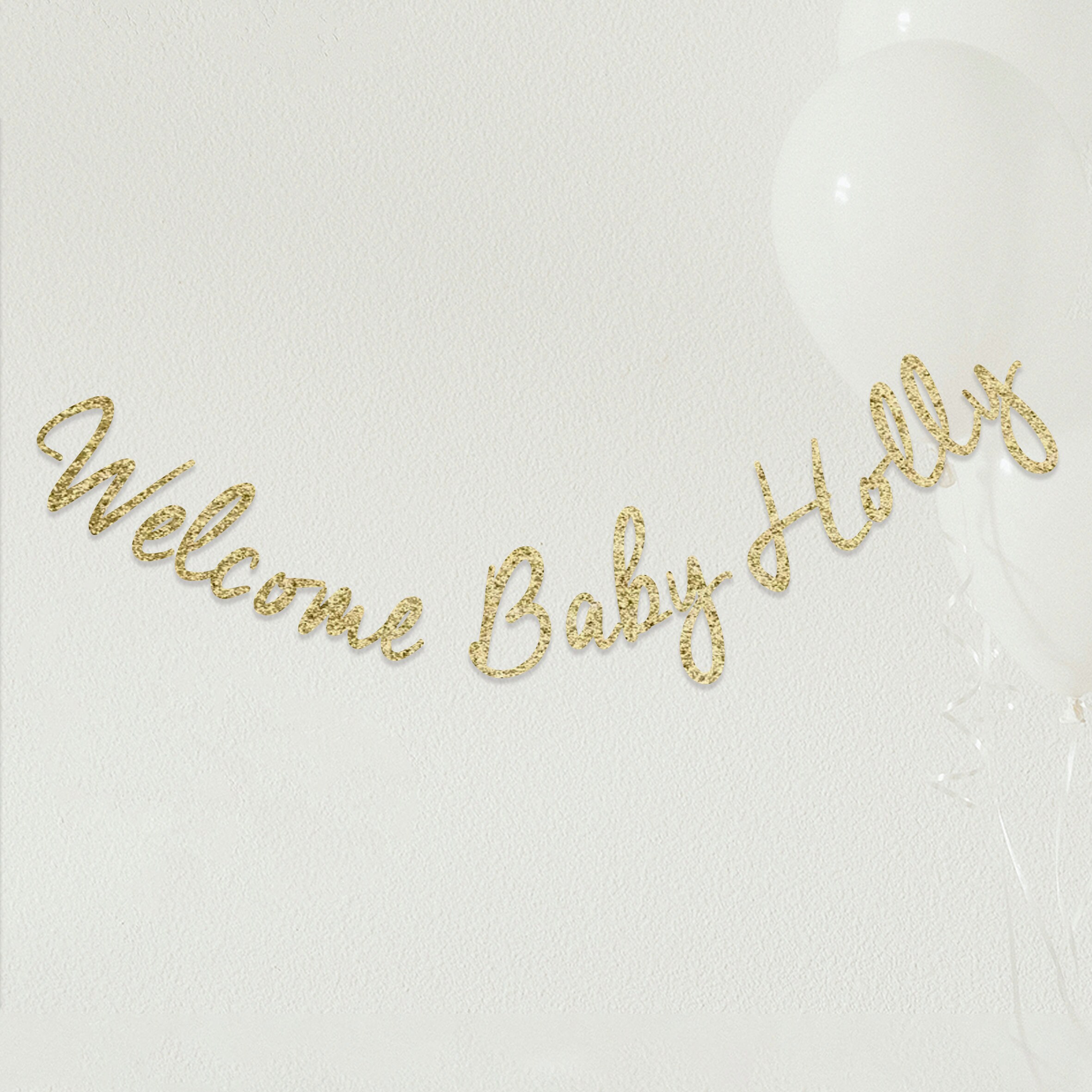 Personalised Baby Welcome Home Banner - Homecoming Celebration Newborn Decor