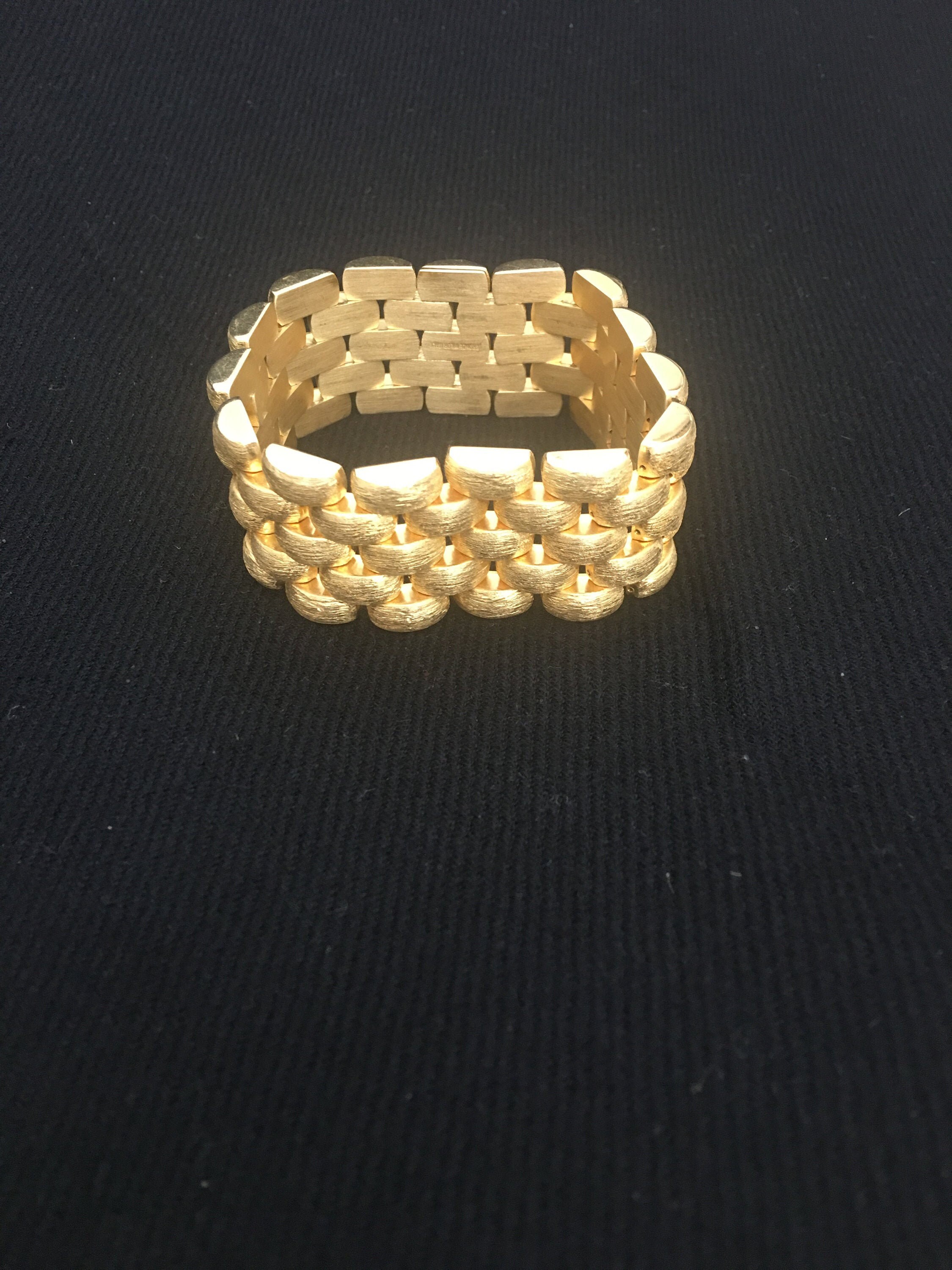 Vintage Bronze Milor Italian Bracelet Etsy Nederland