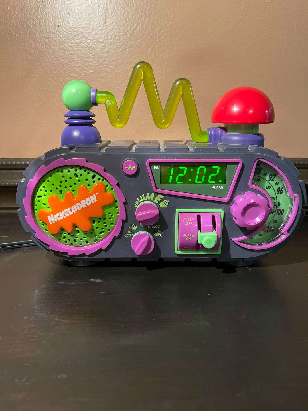 Vintage Nickelodeon Time Blaster Am/fm Alarm Clock Radio 1995 Etsy