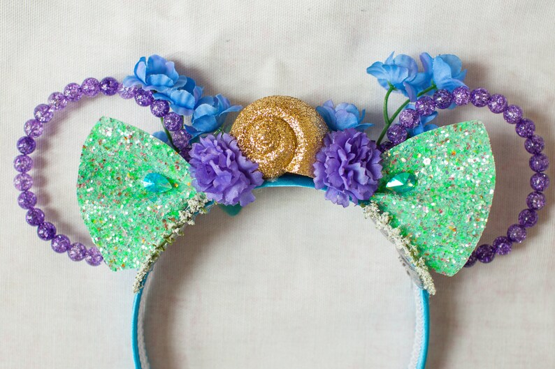 Ariel Children's Ears Little Mermaid Mickey Ears Disney Etsy