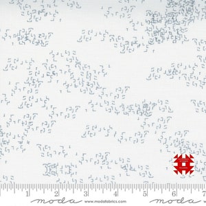 Moda Modern Backgrounds Even More Paper by Zen Chic - Edgy Geometric Print in White (Item # 1769 13) - yardage