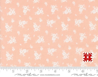 Moda Flower Girl by Heather Briggs of My Sew Quilty Life - Blooms Small Floral Print on Blush (Item #31734 16) - yardage