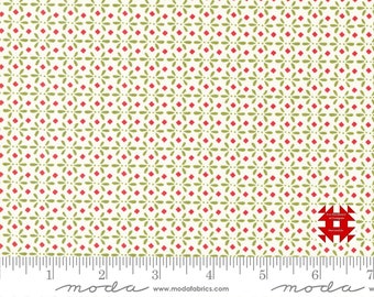 Moda Blizzard by Sweetwater - Geometric Snow Angel Print in Vanilla (Item # 55624 13) - yardage