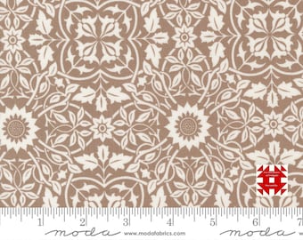 Moda Noël cousu par Fig Tree & Co - Impression damassée en pomme de pin (article n° 20446 : 17) - métrage