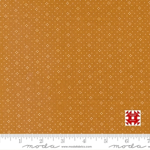Moda Eyelet by Fig Tree & Co - Eyelet Dot Print on Cinnamon (Item # 20488 22) - yardage