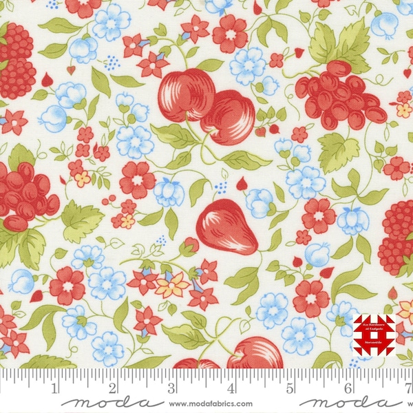 Fig Tree Fruit Cocktail Fabric Etsy