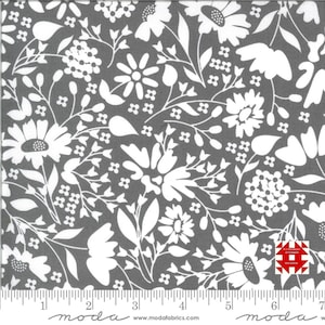 Moda Spring Brook by Corey Yoder - Allover Floral Print in Slate (Item # 29114 23) - yardage