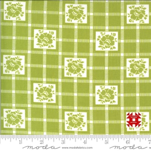 Moda Shine On by Bonnie and Camille - Check Print on Green (Item # 55212 16) - yardage