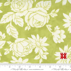 Moda Strawberries and Rhubarb by Fig Tree & Co - Fancy Apron in Granny Smith (Item # 20401 14) - yardage