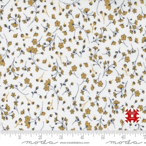 Moda Midnight in the Garden by Sweetfire Road - Posies Print on Mist (Item #43123 11) - yardage