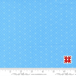 Moda Eyelet by Fig Tree & Co - Eyelet Dot Print on Cornflower (Item # 20488 76) - yardage