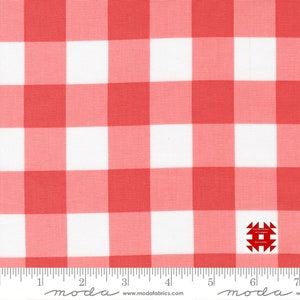 Moda Sunwashed autorstwa Corey&#39;a Yodera z Coriander Quilts - nadruk w kratkę na tkaninie Nectar (nr artykułu 29165 19) - metraż